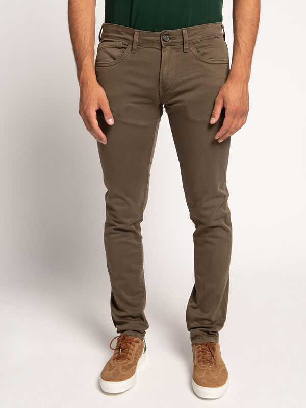 Мъжки дънки PEPE JEANS Slim Fit, кафяви