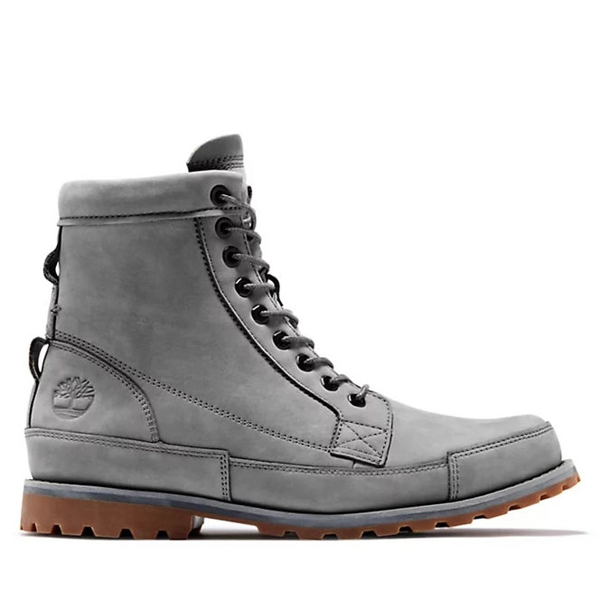Мъжки боти от естествена кожа Timberland, сиви, 40